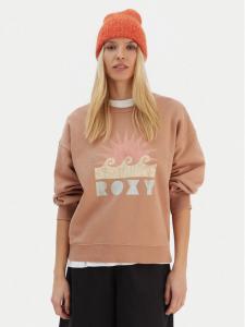 Свитшот relaxed fit ERJFT04874 Roxy, коричневый
