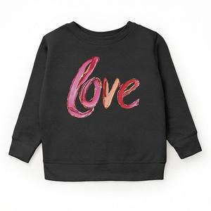 Графический свитшот Love cursive paint The Juniper Shop, Black