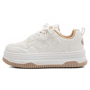 Прочные Дышащие Низкие Кроссовки для Скейтбординга Женские Белый Хаки HUANQIU