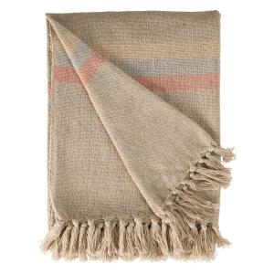 Au Maison Плед Infinite 130x180 см, 100% хлопок, сине-янтарный