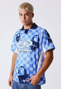 Рубашка-Поло manches courtes à col love stroy Project X Paris, Bleu