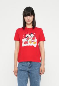 Футболка ONLY ONLMICKEY LIFE BOX XMAS, Urban Red/Red