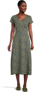 Платье Toad&Co Rose Midi Short Sleeve Dress, цвет True Navy Retro Print