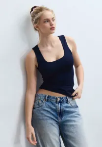 Топ с широкими лямками Stradivarius, Dark Blue