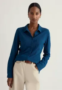 Блузка с пуговицами в виде головы ворсянки Seasalt Cornwall, Teal - Galley