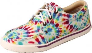 Мужские повседневные ковбойские туфли Twisted X в стиле Hooey Loper, светло-серые, мультиколор