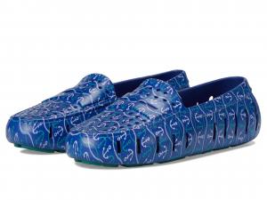 Лоферы Floafers Posh Driver Print, Blue Nautical Anchor/Teal