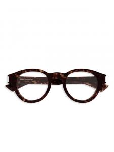 Saint Laurent Eyewear очки в круглой оправе, коричневый