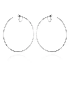 Большие открытые серьги-кольца серебристого тона Vince Camuto, silver-tone