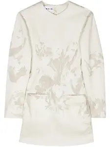 Платье мини с цветочным принтом REMAIN, нейтральный