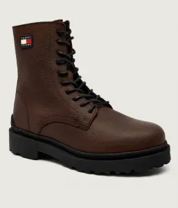 Высокие кожаные туфли Tommy Jeans, коричневый