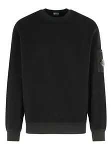 Толстовка с круглым вырезом и накладным карманом C.P. Company, черный