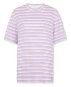 Футболка оверсайз из хлопкового трикотажа Rabanne, фиолетовый