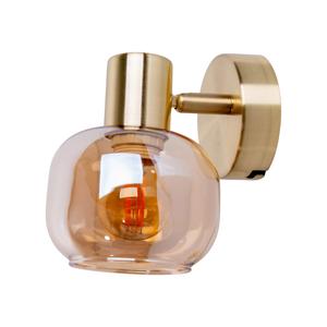 Настенный точечный светильник E14 цвет латуни IP20 Näve, латунь