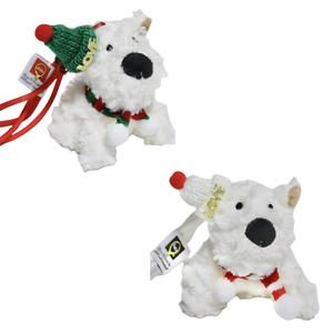 Брелок-подвеска rough puppy для детей от 3 лет модная плюшевая кукла высота 10см ROUERXIONG, белый