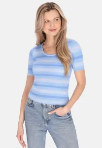 Футболка с принтом в виде свитера Usha, Multicolor Blue