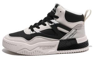 HUANQIU Женские высокие скейтерские кеды бежево-черные, цвет Beige Black