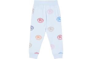 Детские трикотажные спортивные штаны Burberry, цвет Light Blue