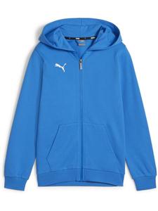 Толстовка с капюшоном "TeamGoal CasuaLongsleeve Hooded Jacket Jr" синего цвета Puma