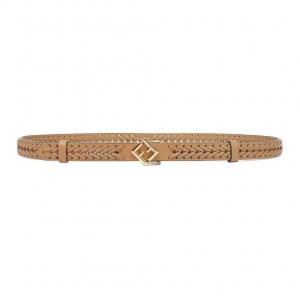 Fendi Ремень из телячьей кожи, женский, коричневый