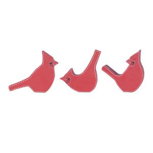 Фигурка птичек Melrose International Cardinal Bird Shelf Sitter, 3 штуки, красный