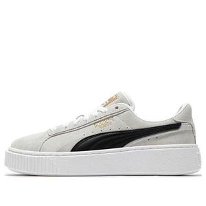 Кроссовки suedeplatform 'white and black' Puma, черный