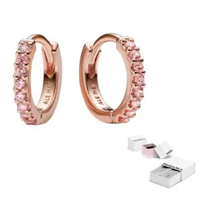 Pandora Позолоченные серьги Women's Rose Gold
