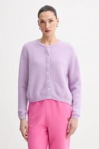 Кардиган с добавлением шерсти gilet ml col rond American Vintage, фиолетовый