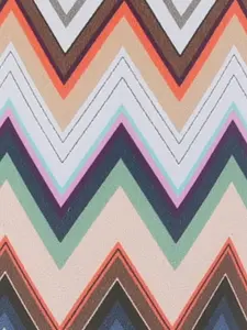 Свеча с узором зигзаг, 9х7,5 см, Missoni Home, розовый