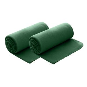 Флисовое одеяло wometo, 130x160 см, темно-зеленый