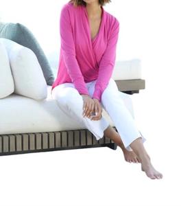 Топ-сюрплис Cupro Draped Carmine Veronica M