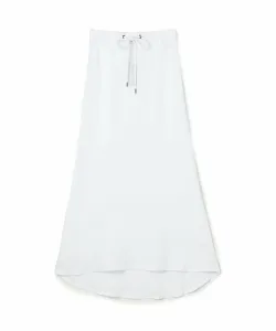 Легкая льняная юбка асимметричного кроя WKO5983