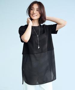 Топ из прозрачного трикотажа