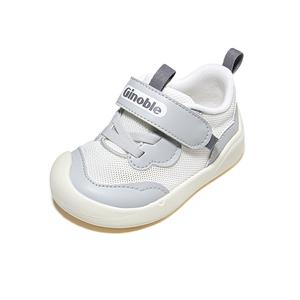 Износостойкие дышащие поддерживающие низкие детские ботинки для малышей GINOBLE, светло-серый/белый