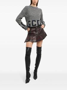 Свитер с логотипом GCDS, серый