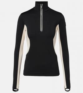 Полузастёгивающаяся лыжная кофта Moncler Grenoble, Black