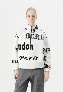 Джемпер ONLY ONLNEW JANNE HALF ZIP BOX, Cloud Dancer/Black/Off-White