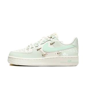 Женские кроссовки Air Force 1 Anti-Slip Wear-Resistant Low-Top Skateboard Shoes Cyan Nike, Cyan