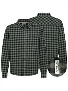 Sublevel Рубашка черного/темно-зеленого цвета