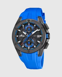 Мужские часы 18943/2 Vortex синие резиновые LOTUS, синий