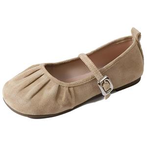 WUJI Женские туфли Мэри Джейн желтые, хаки, экрю - экрю, цвет Ecru