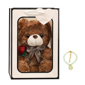 Футболка с розой плюшевый мишка, игрушка медведь плюшевая кукла куклы плюшевая кукла высота 20см/25см Barbne