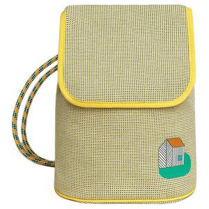 Рюкзак из холста женский лимонно-зеленый HERMES