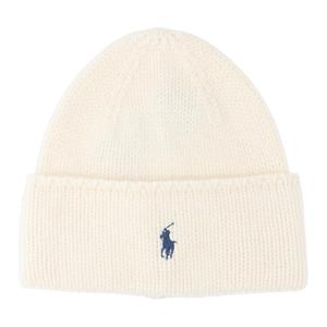 Классическая шапка с вышитым логотипом Polo Ralph Lauren, белый
