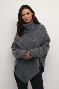 Накидка Holiday Poncho Cream, цвет asphalt melange