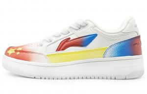 LINING Женские нескользящие и износостойкие кроссовки для скейтбординга Tianji с низким верхом, увеличивающие рост, белые, красные, синие