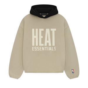 Худи Fear of God Essentials x NBA Heat Hoodie Wheat, желто-коричневый