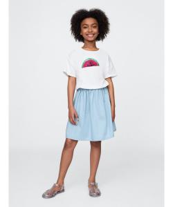 (K) Свободное платье-шлёпанцы с пайетками (детское)