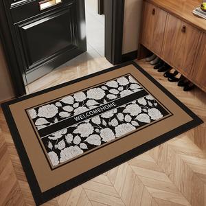 Budis Ковер 100х120 см для прихожей в китайском стиле, грязеотталкивающий, нескользящий, износостойкий