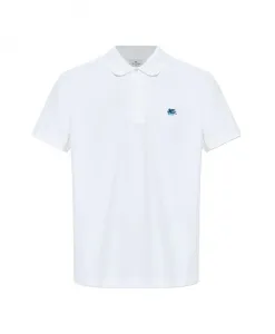 Хлопковая рубашка-поло с коротким рукавом Etro, белый